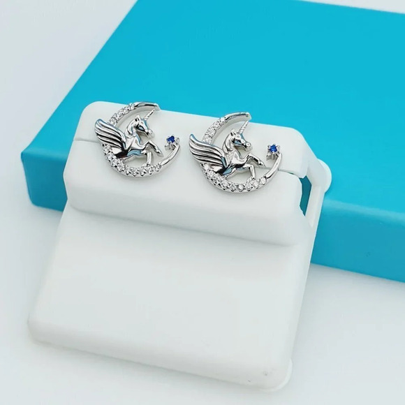 "925 Sterling Silver CZ Beautiful Earrings for Women, 1USPAR4128 - Picture 1 of 11